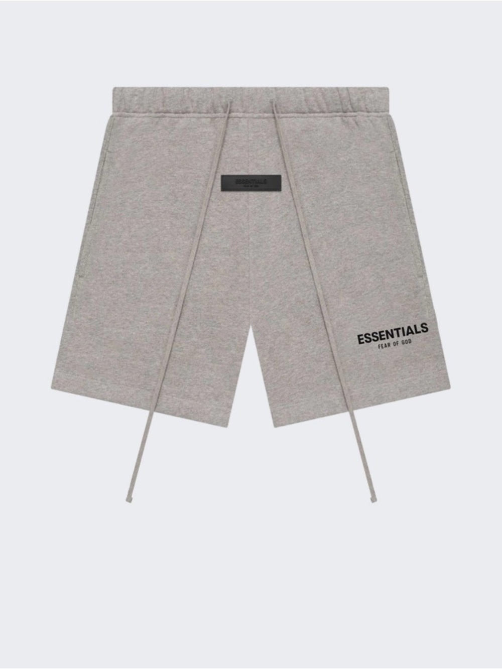 Essentials Men's Dark Oatmeal Logo Athletic Shorts